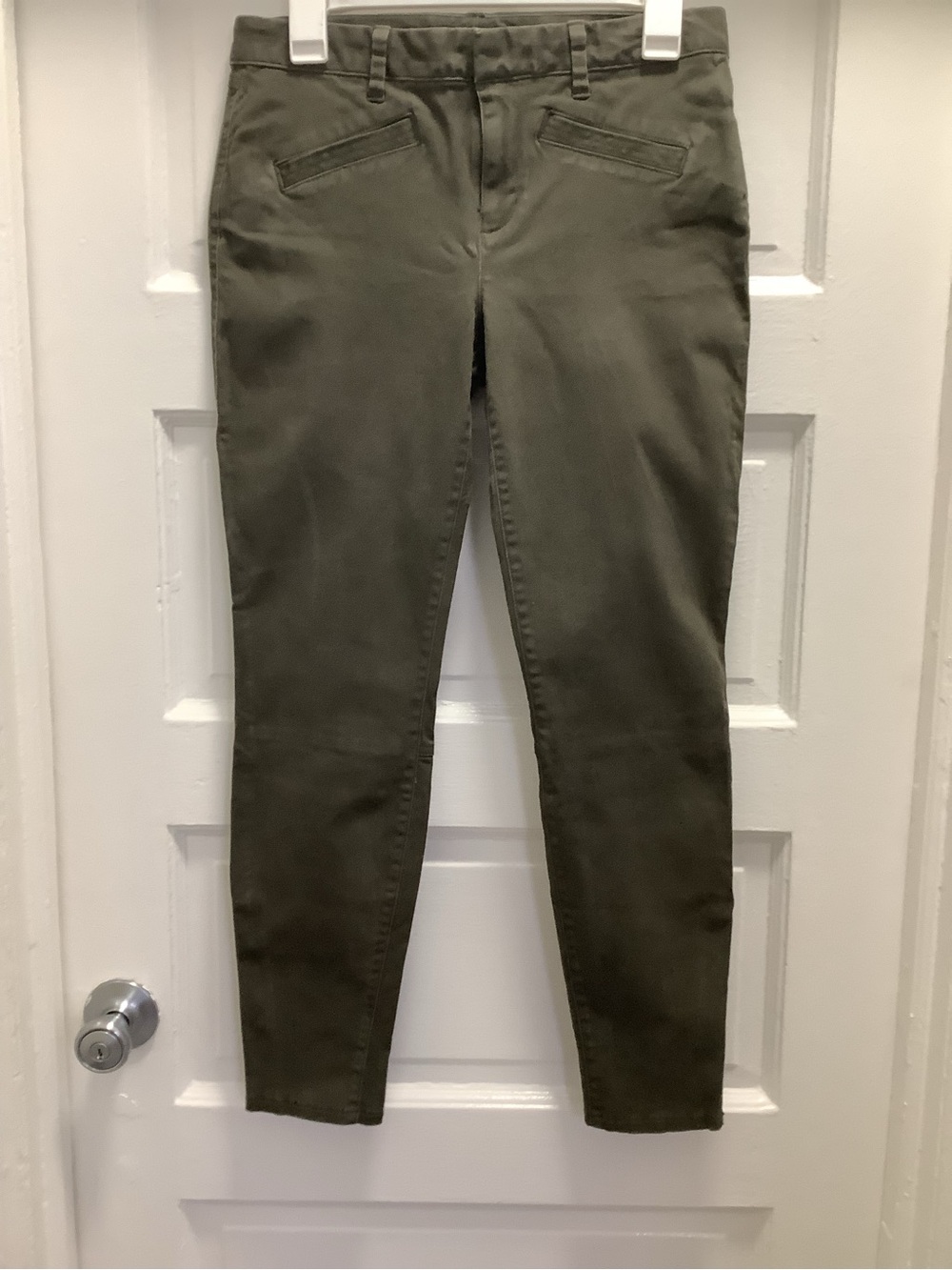 Gap Olive Green Ankle-Zip Legging Pants (Sz 4R)